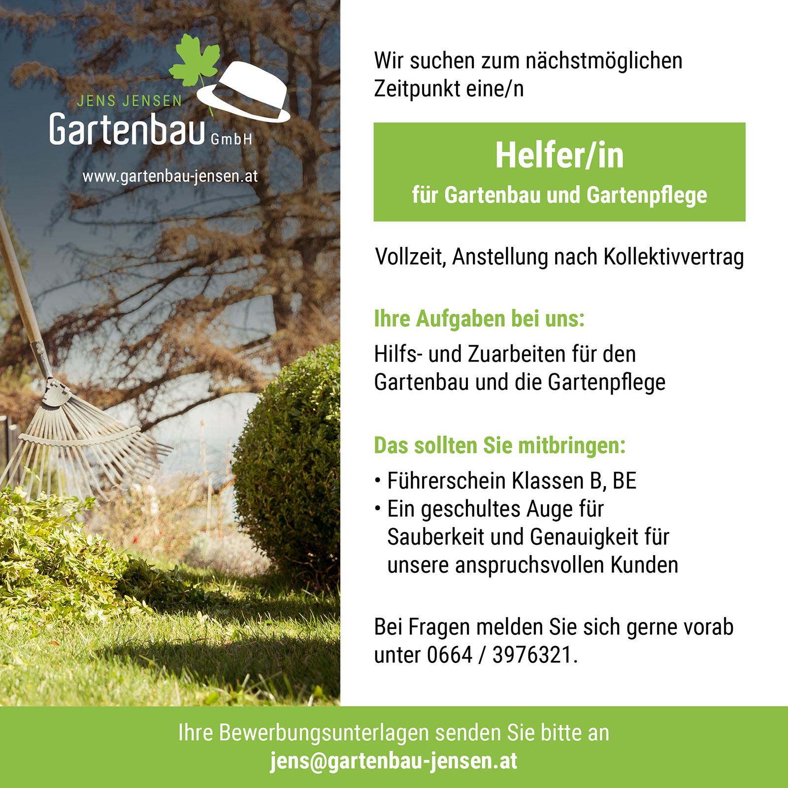 Stellenanzeige Helfer